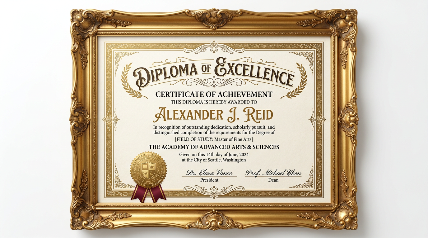 Диплом ламинированный